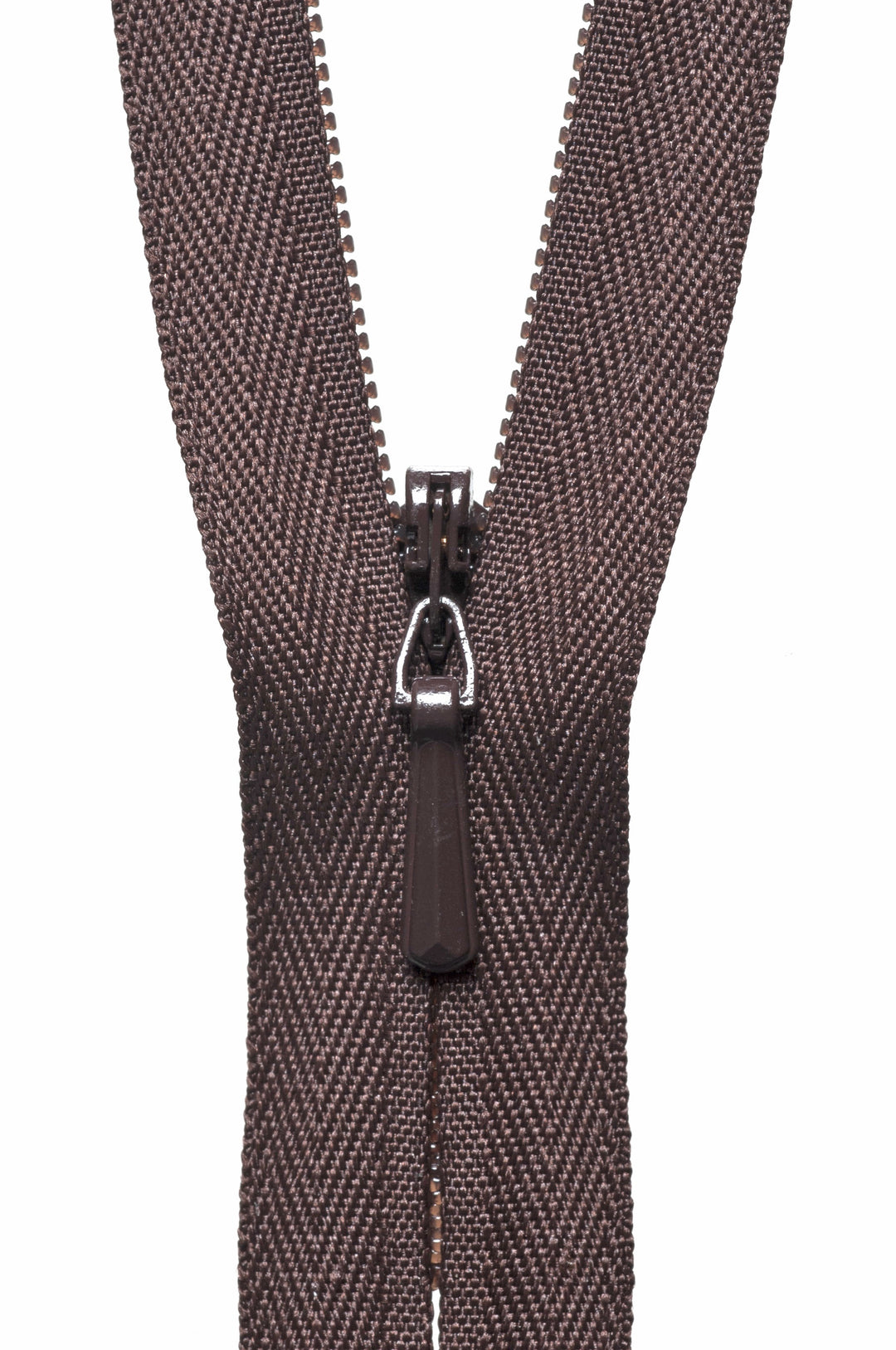 Concealed Zip: 41cm: Brown