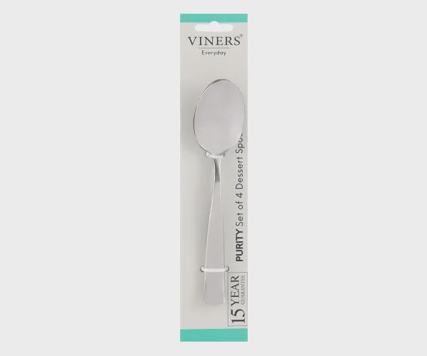 Everyday Purity 18/0 4pc Dessert Spoon Set