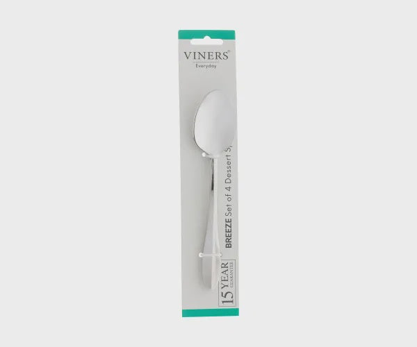 Everyday Breeze 18/0 4pc Dessert Spoon Set