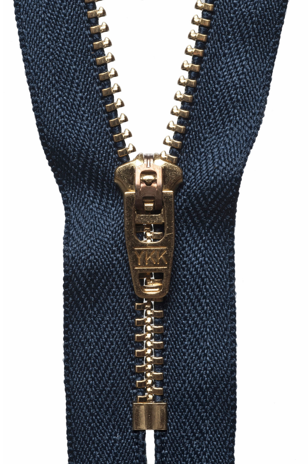 Brass Jeans Zip: 13cm: Dark Navy