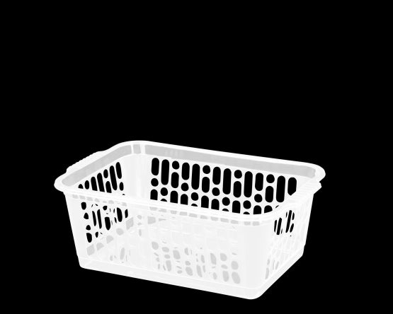 Single Medium Handy Basket Clear