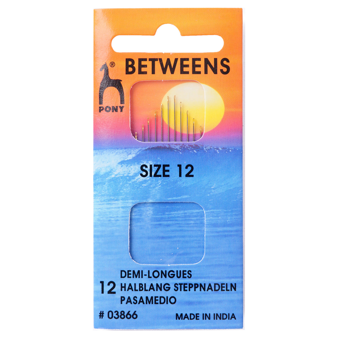 Hand Sewing Needles: Betweens: Gold Eye: Size 12