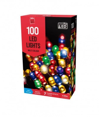 Led Xmas Lights 100s Warm Multi