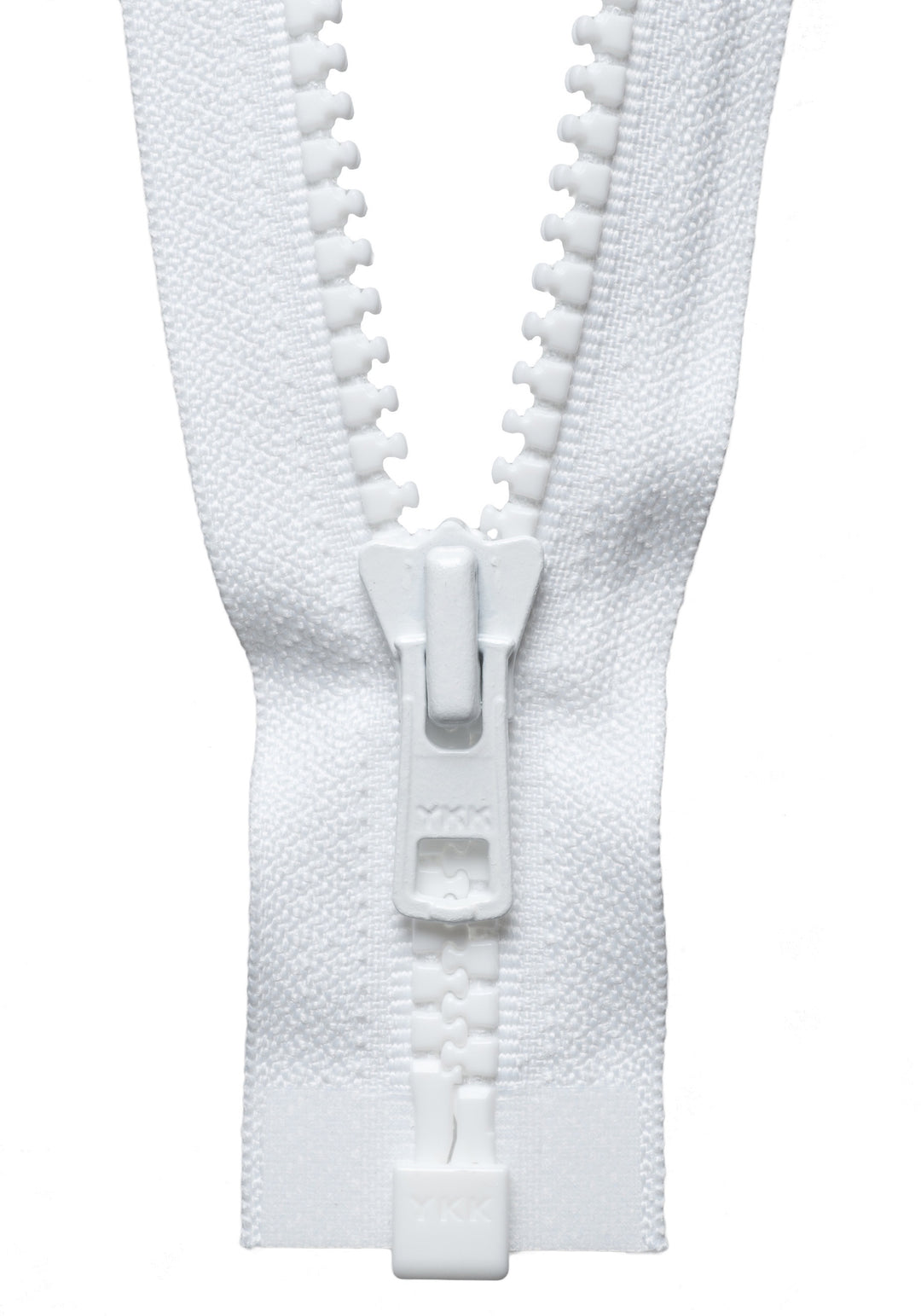 Vislon Heavyweight Open-End Zip: 46cm: White