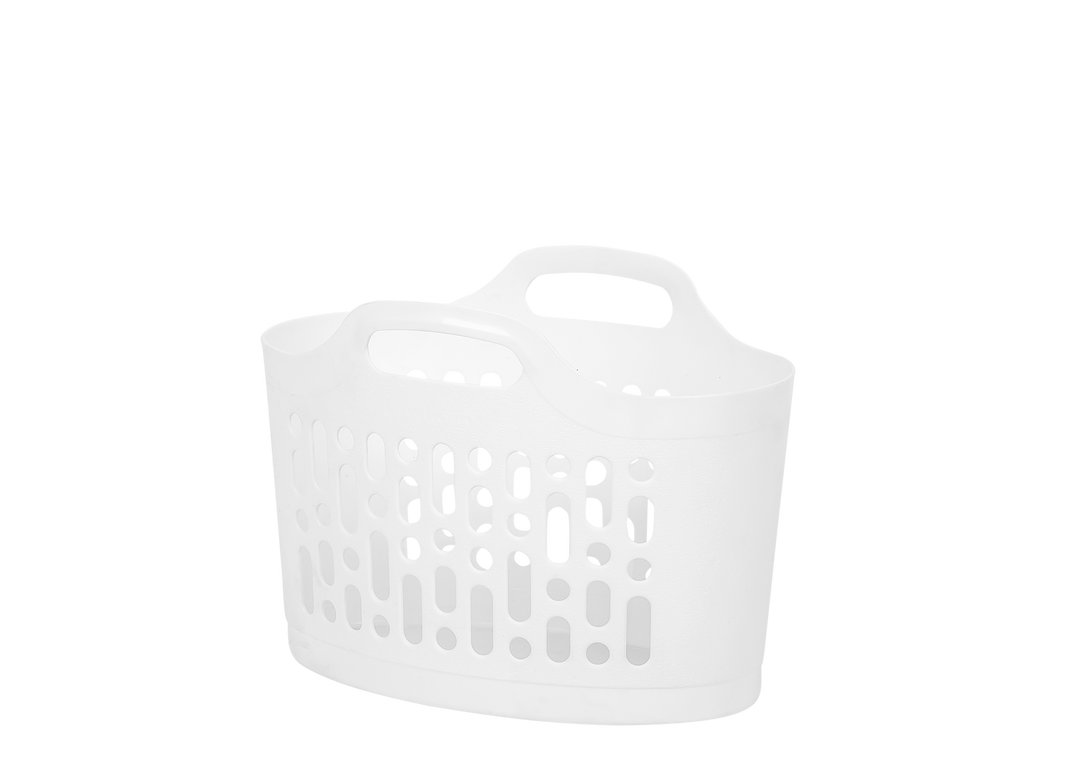 Wham Flexi-Store 8L Laundry Utility Basket Ice White