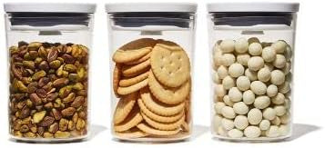 Oxo Good Grips Round 3-Piece Mini Round Pop Canister Set
