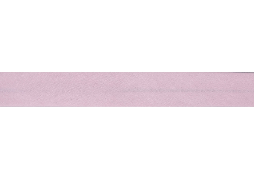 Trim: Bias Binding: Polycotton: 16mm: Light Pink Sold By The Metre