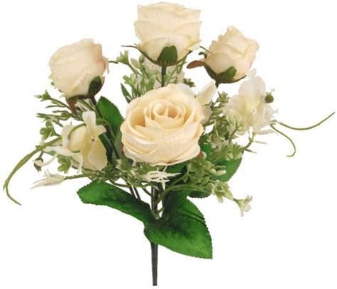 Mini Rose Hydrangea Flower Bush Cream