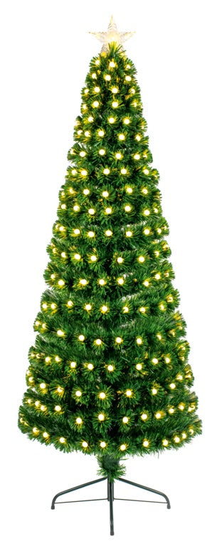Premier 80cm Fibre Optic Artificial Xmas Tree Warm White Ball Decoration