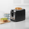 Progress  2-Slice Wave Textured Toaster Black