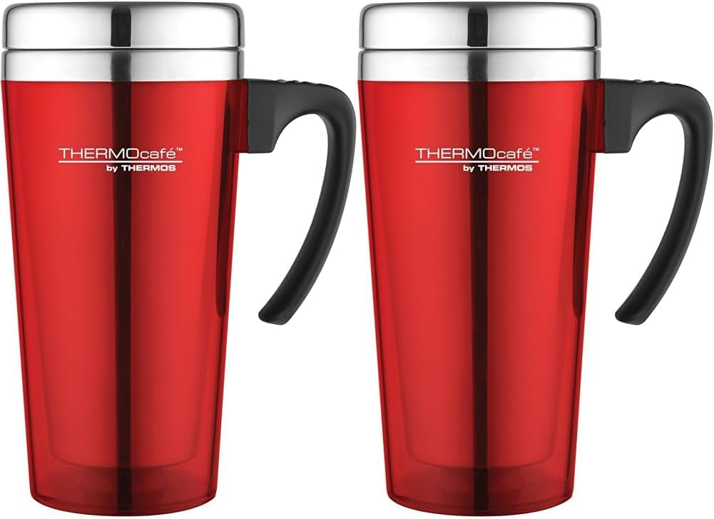 Thermos ThermoCafé Translucent Travel Mug Red