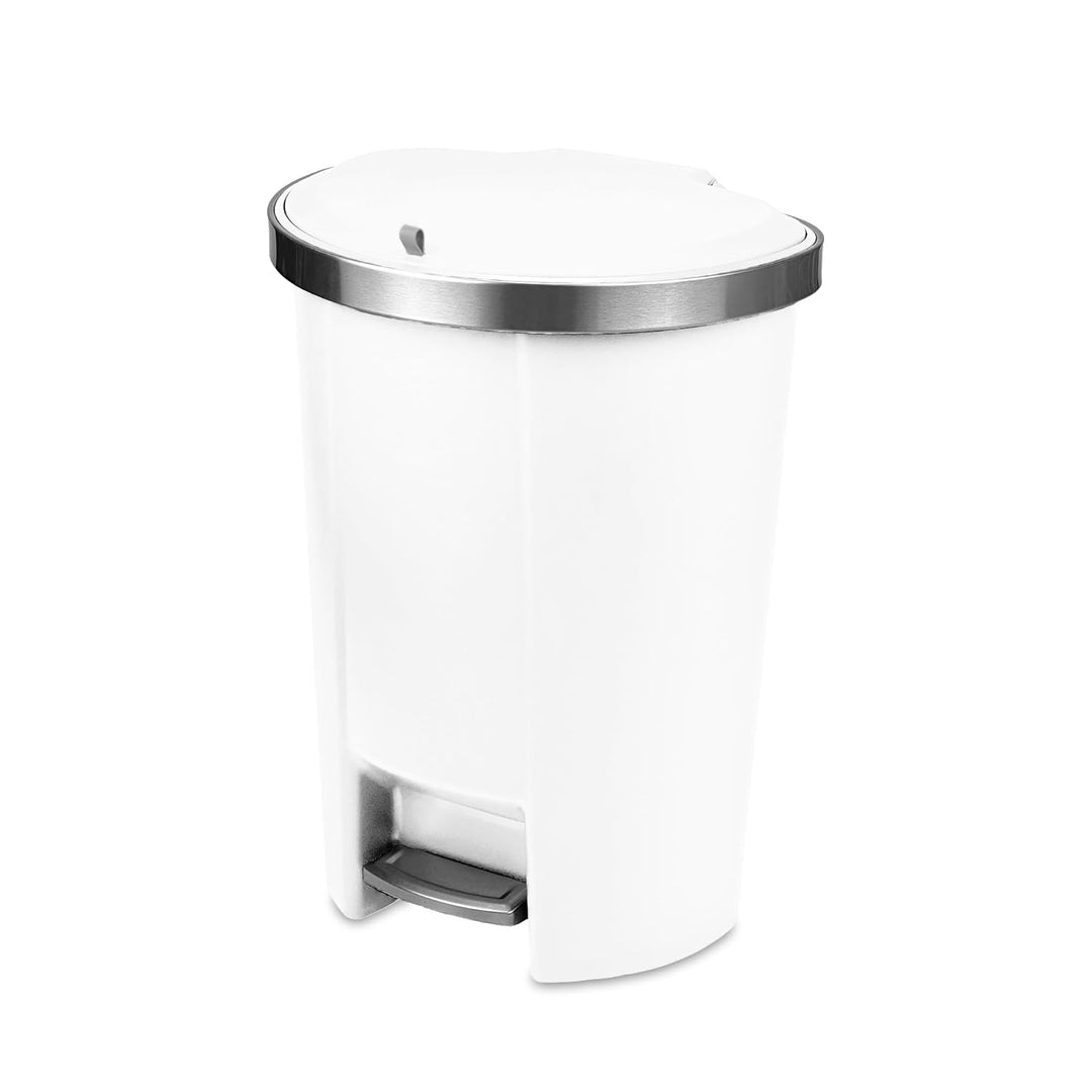 Addis Mode 50L Semi-D Pedal Bin White