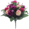 41Cm Spiky Mum Mixed Flower Bush Lilac