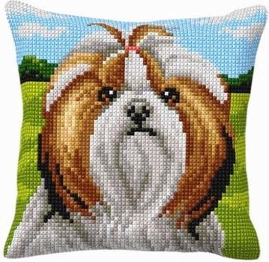 Cross Stitch Kit: Cushion: Large: Dog
