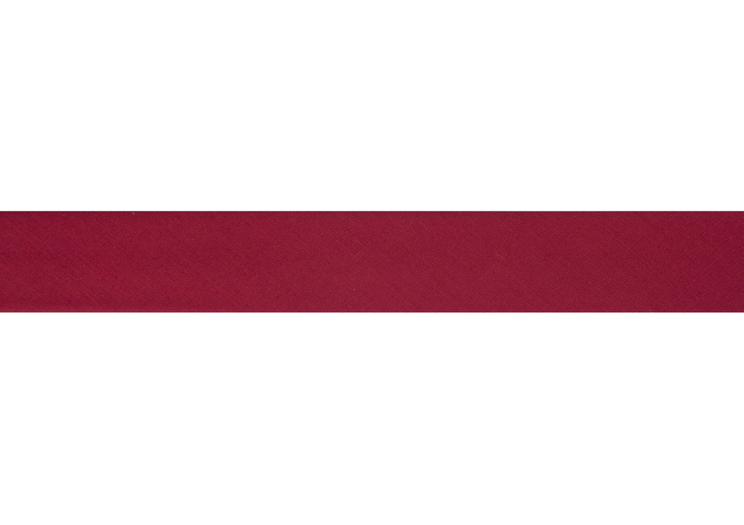 Trim: Bias Binding: Polycotton: 16mm: Scarlet Sold By The Metre
