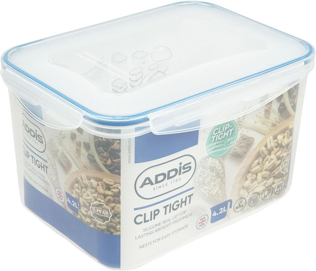 Addis Clip Tight 4.2Ltr Rect Storage Container