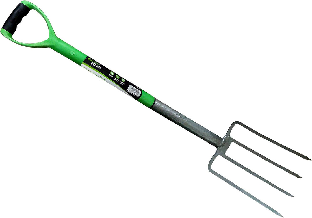 Green Blade Digging Fork  W/Plastic Handle