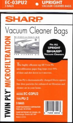 Sharp 3Pk Vacuum Cleaner Bags
