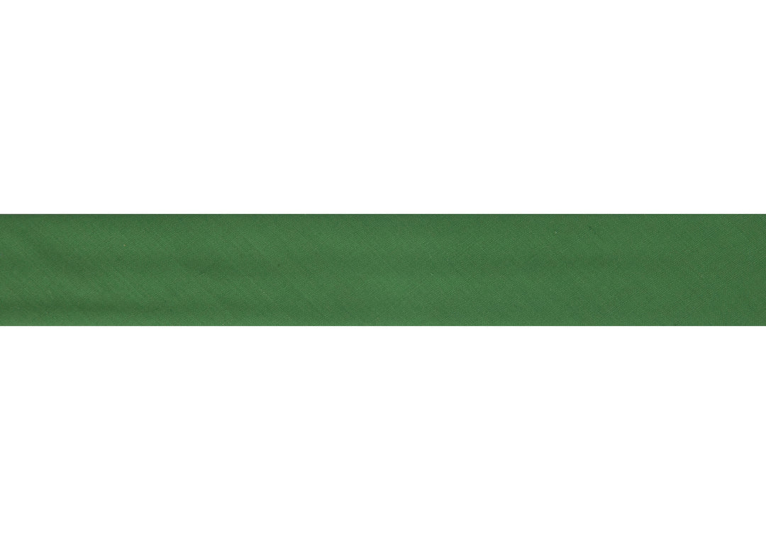 Trim: Bias Binding: Polycotton: 16mm: Emerald Sold By The Metre
