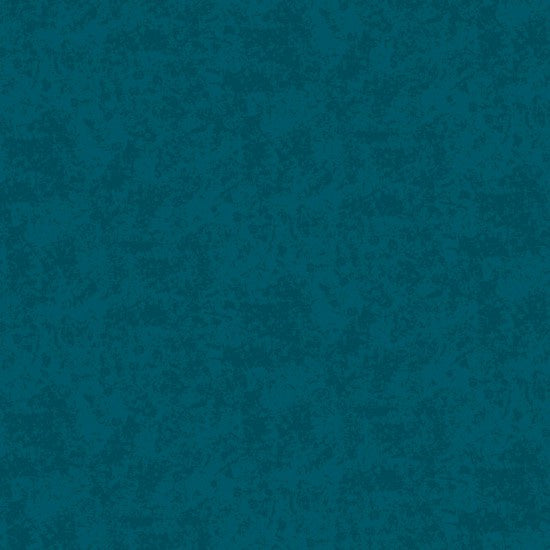 Printed Patchwork Quilted Cotton Fabric : Shadows Teal Sold By The Metre