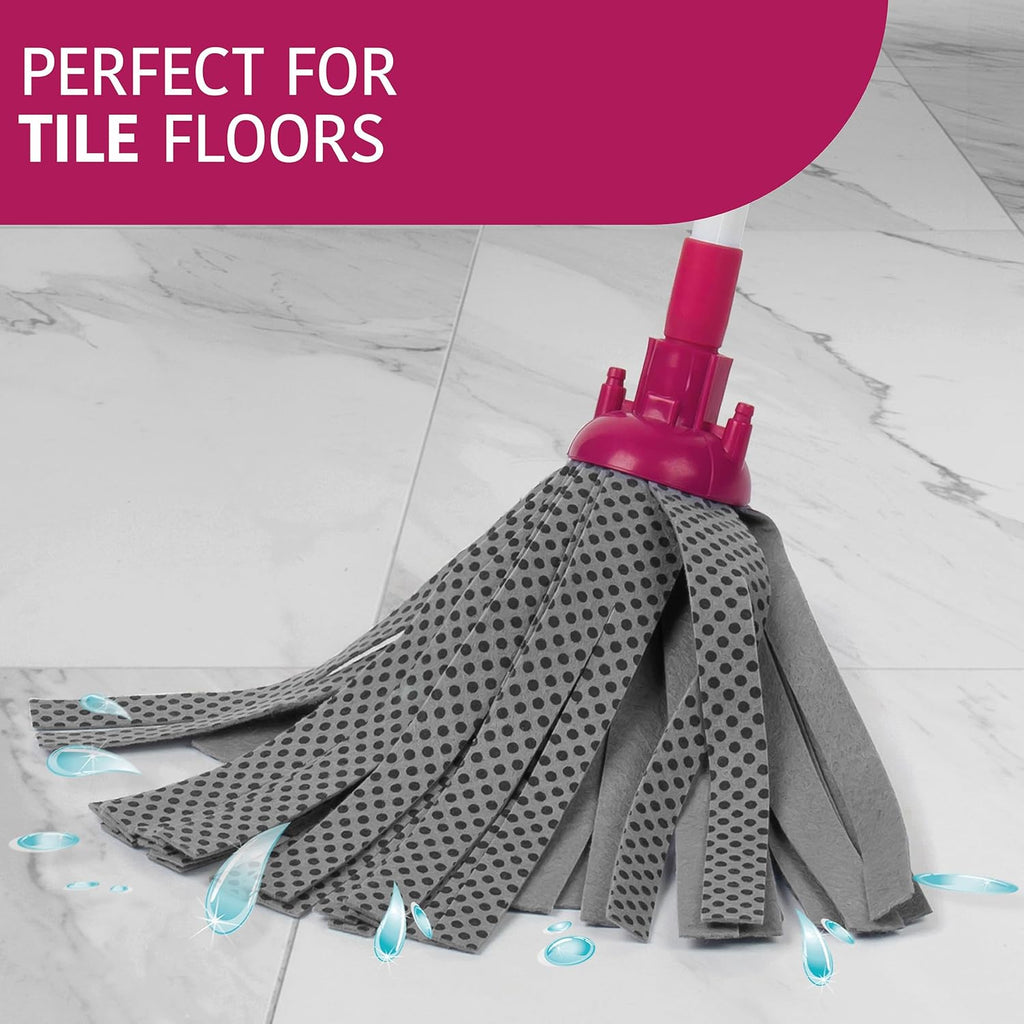 Kleeneze Microfibre Cloth Mop - Removable Absorbent Mop Head Refill Included