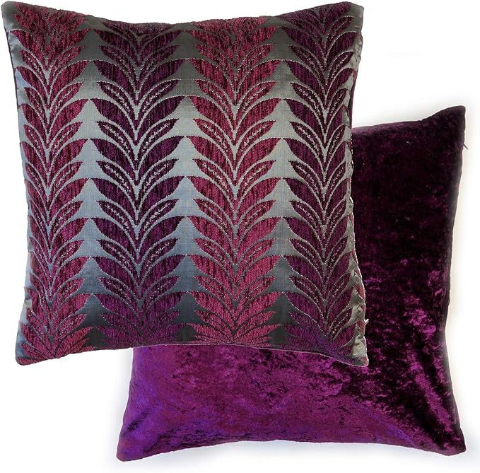 Willow Plum Chenille Cushion Cover 43 x 43cm 17 x 17in