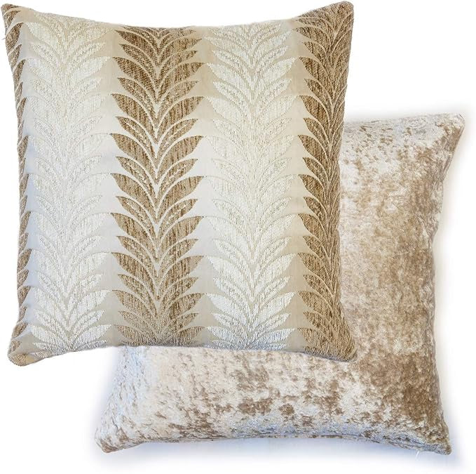 Willow Natural Chenille Cushion Cover 43 x 43cm 17 x 17in