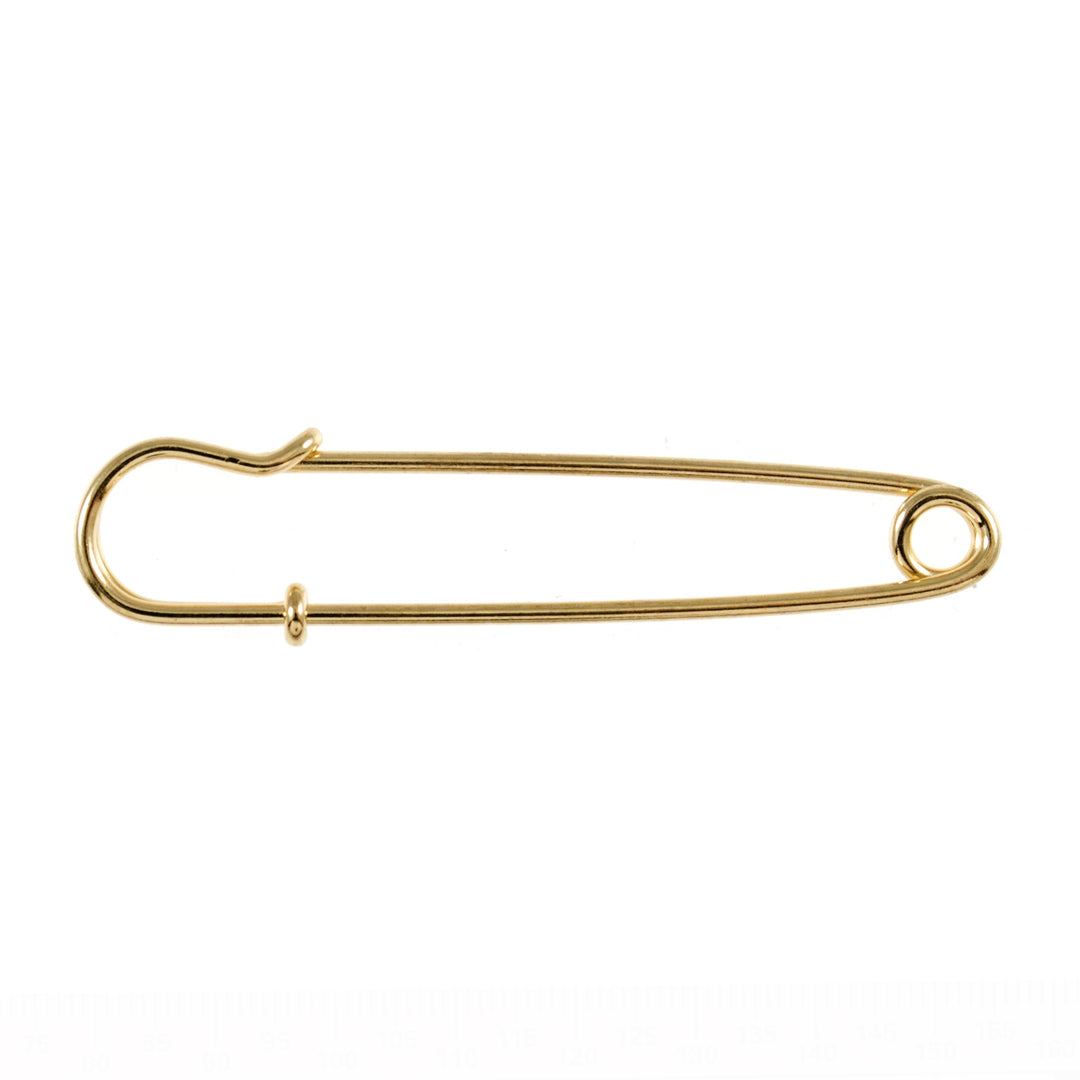Kilt Pin: Metal: Carded: Gold: 76mm: Pack of 1: Code A