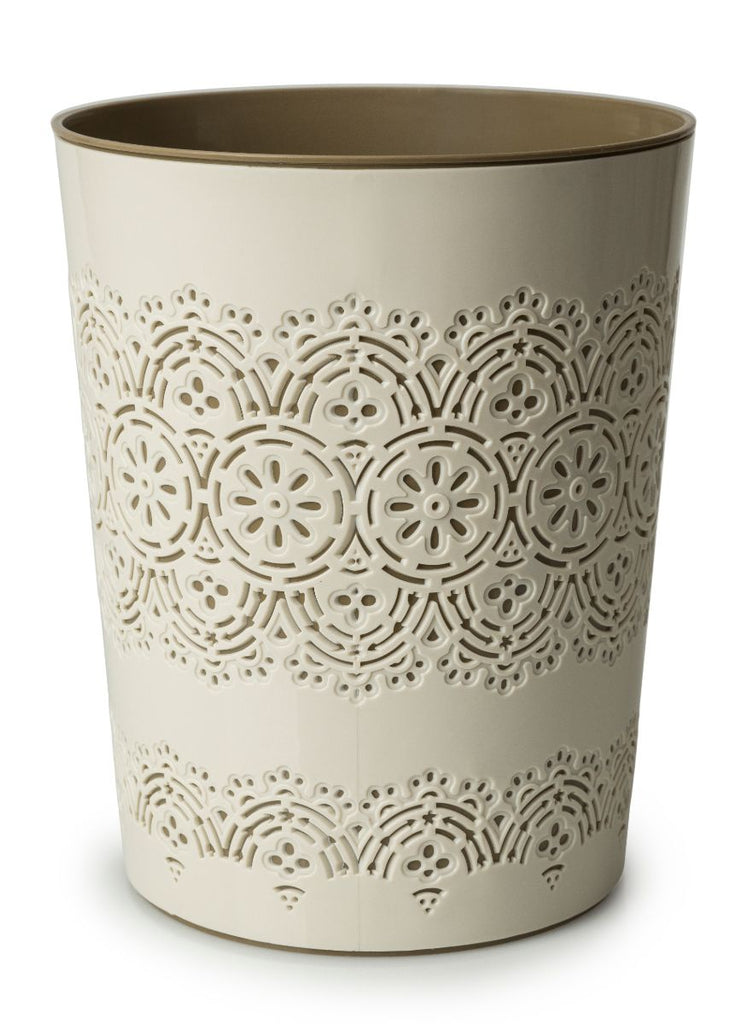 Flora Waste Bin Cream