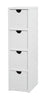 Blue Canyon Modena 4 Drawer Cabinet Slim Assembled