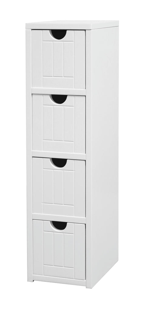 Blue Canyon Modena 4 Drawer Cabinet Slim Assembled