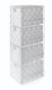 Blue Canyon Madrid White Cabinet 4 Drawer