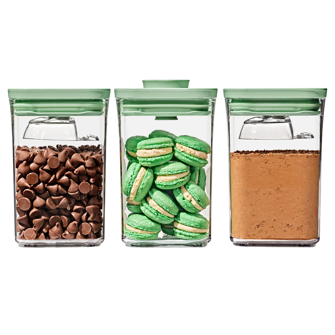Oxo Good Grips 3-Piece Pop Container Set With Mini Scoops