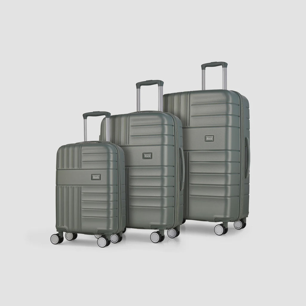 Aspen 3 Piece Suitcase Set Sage Green