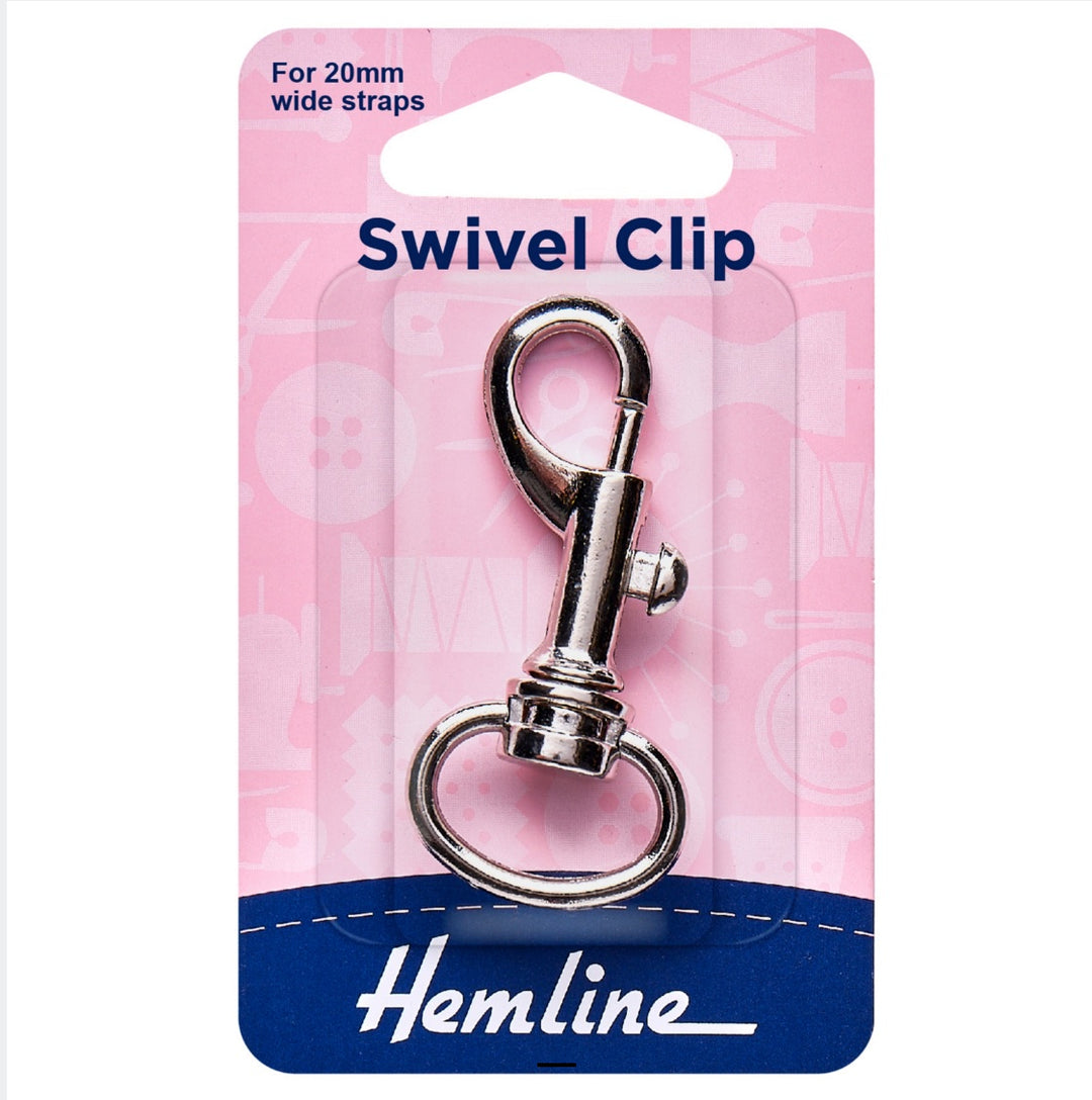 Swivel Clip: 20mm: Nickel