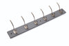 Salisbury 6 Nickel Hooks Wall Grey