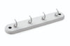 Truro 4 Hook Wall White