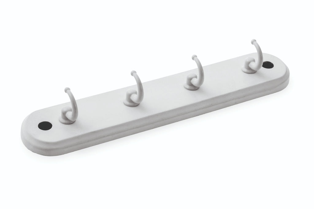 Truro 4 Hook Wall White