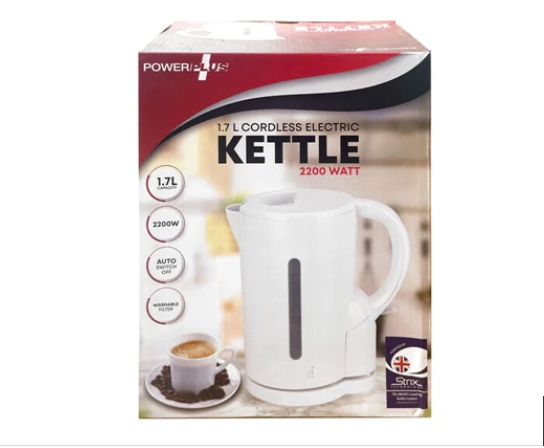 Powerplus Cordless Kettle 1.7Ltr - White