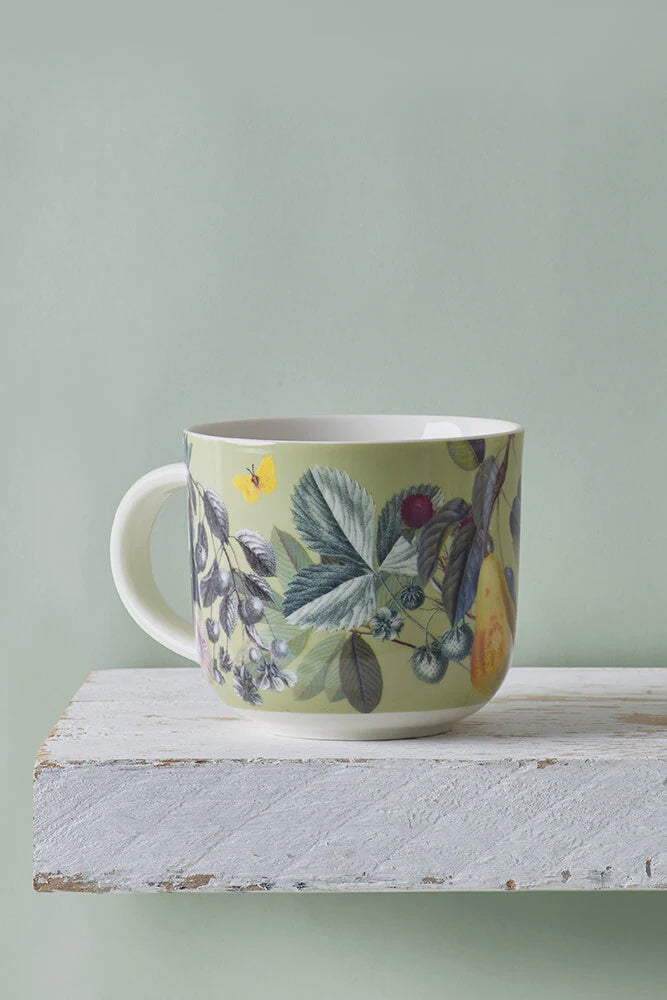 Kew Gardens Fruit and Floral White Mug