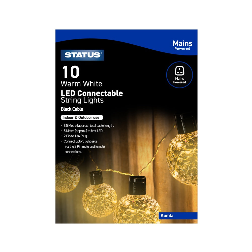 Kumla - 10 Connectable LED Party Lights - Warm White