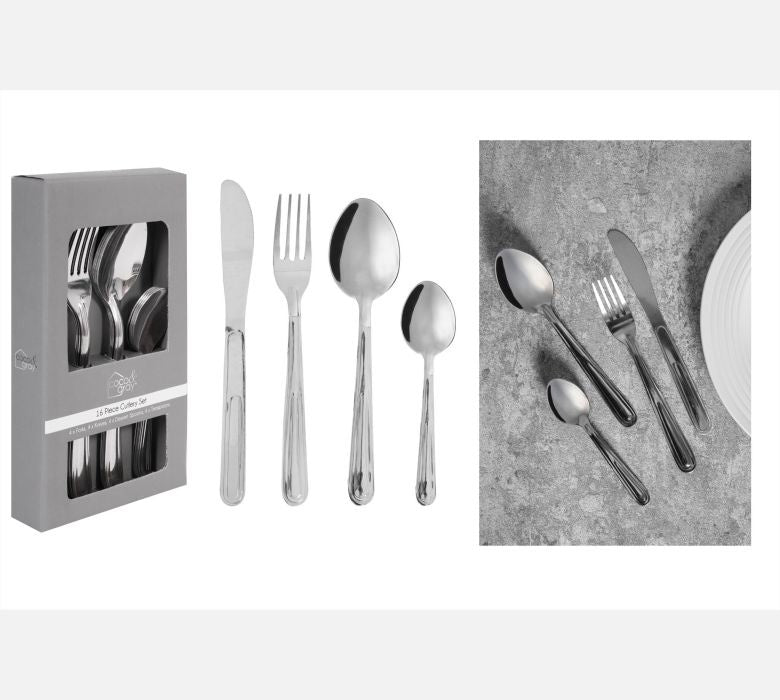 24 x Coco & Gray Ravenna Stainless Steel Cutlery Set 16 Piece (Delivery Extra) BulkBuy