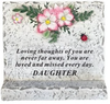 Memorial Cement Block Grave Ornaments DAUGTHER
