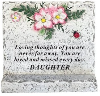Memorial Cement Block Grave Ornaments DAUGTHER