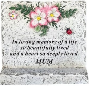 Memorial Cement Block Grave Ornaments MUM