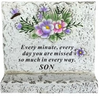 Memorial Cement Block Grave Ornaments SON