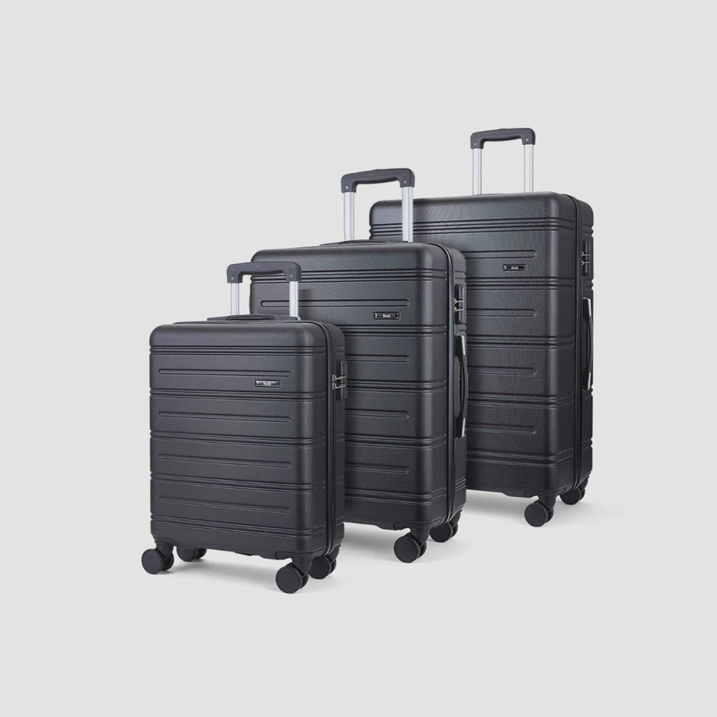 Lisbon  3pcTrolley Suitcase Set Black