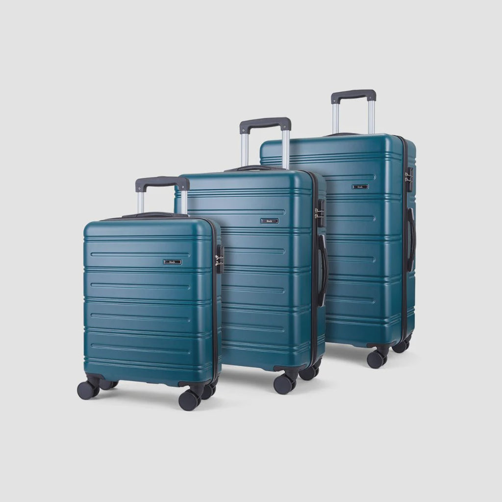 Lisbon 3pcTrolley Suitcase Set Pine Green
