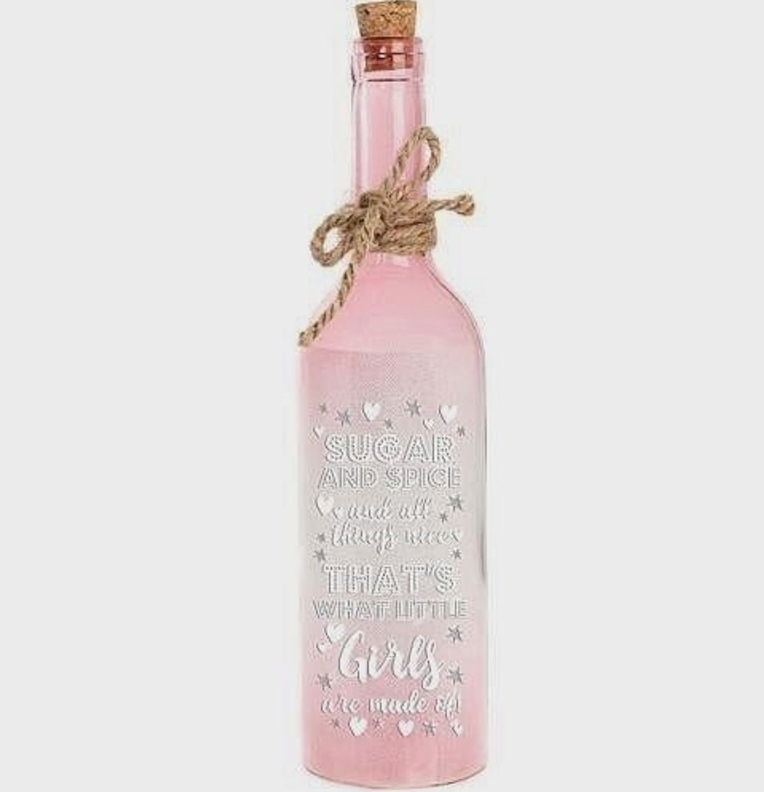 Star Light Battery Light Up Bottle - What Little Girls Are Made Of