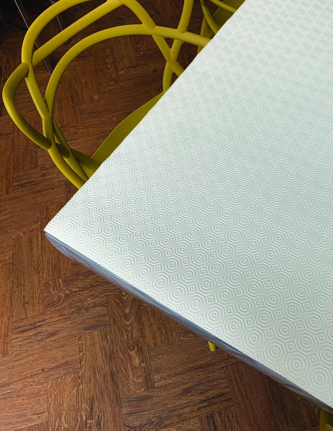 Table Protector White 110cm/43in Sold By The Metre